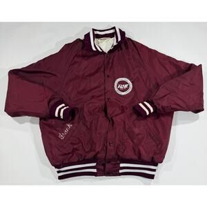 Vintage Men’s XL IUE Local 717 Warren, OH Satin Bomber Don Allerson Athletic